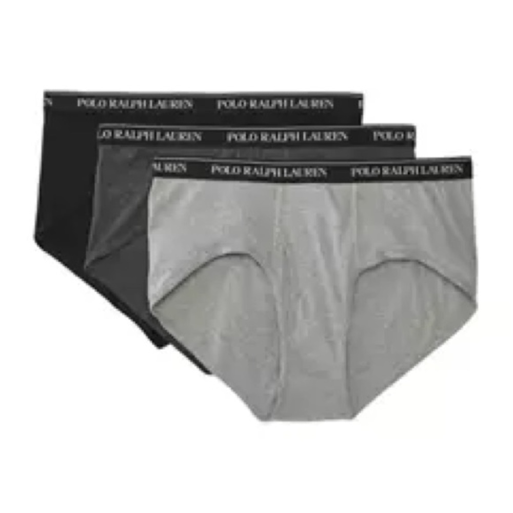 Polo by Ralph Lauren Men's‎ Underwear - Black and Gray Size 2X